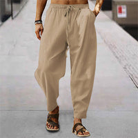 Titus - Bequeme Hose mit Kordelzug – Khaki