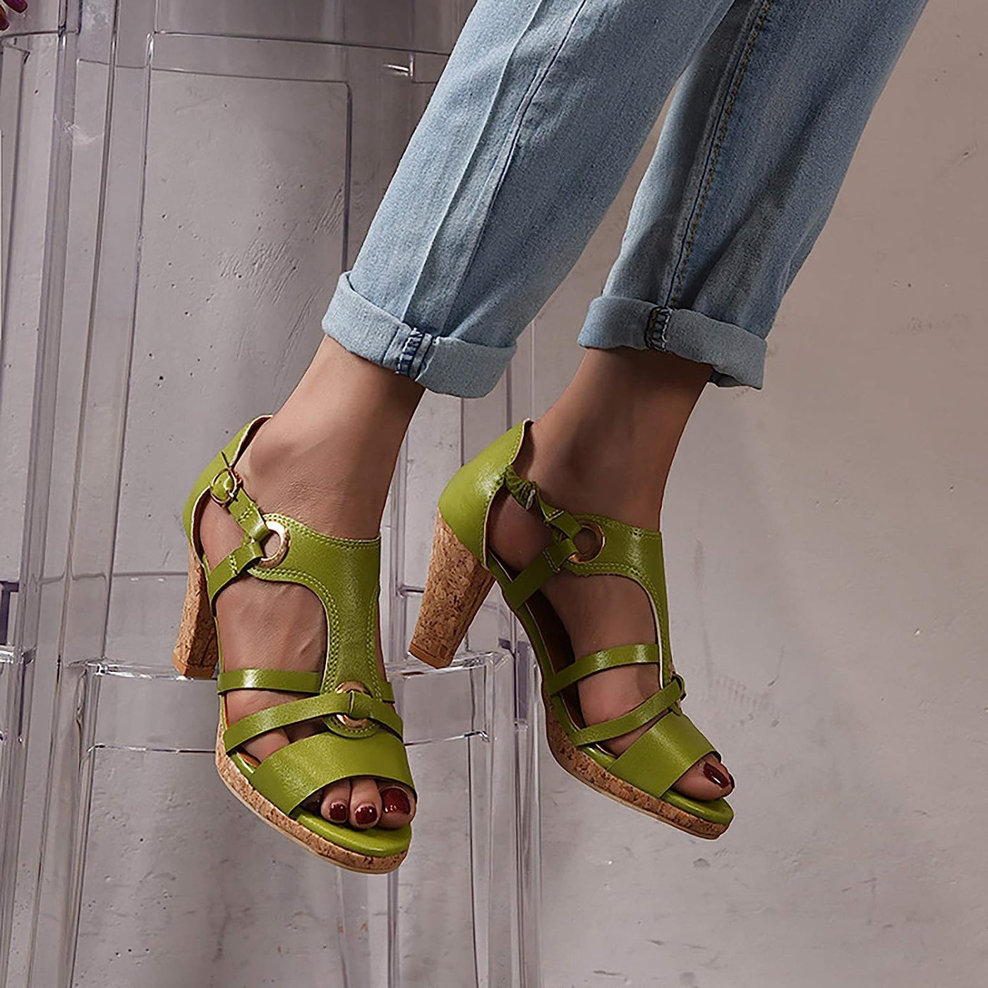 Odette - orthopädische Sandalen mit Absatz