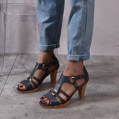 Odette - orthopädische Sandalen mit Absatz