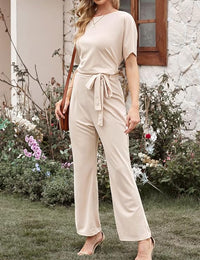 Giselle - Eleganter Freizeit-Jumpsuit – Beige