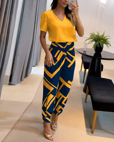 Mathilda Trendiges Set aus Bluse und Hose
