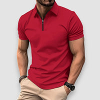 Aven | Short Sleeved Polo Shirt – Rot