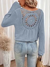 Wilma™ | Elegante Bluse im Ibiza-Stil mit V-Ausschnitt – Hellblau