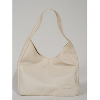 Lluvia Minimalistische Schultertasche – Creme Weiß