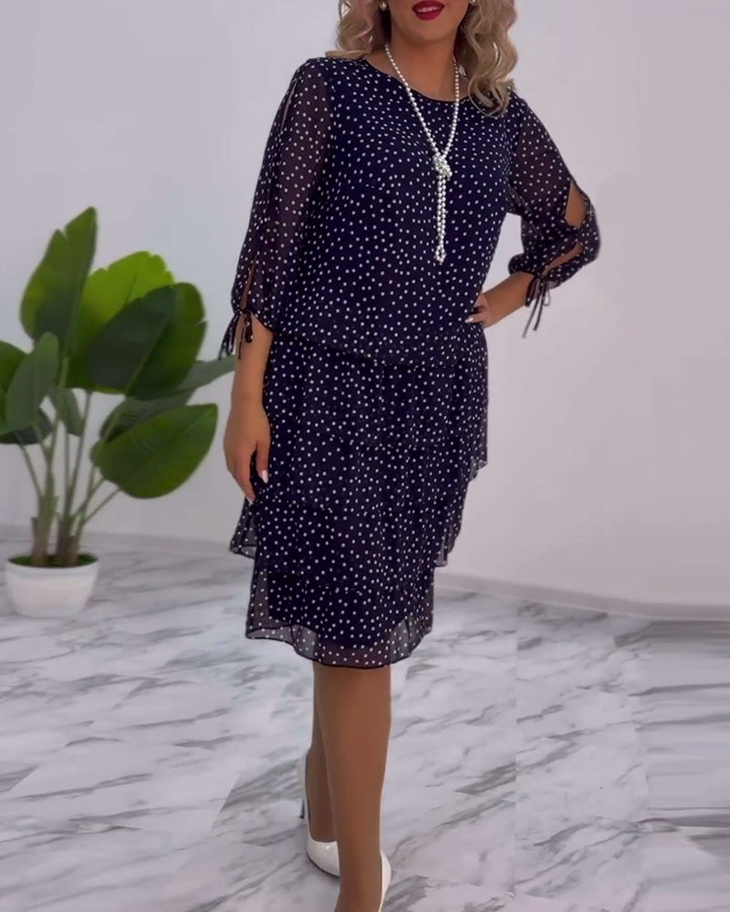 Rebekka - Schichtkleid mit Polka Dots