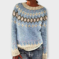 Devyn - Lässiger & kuscheliger Pullover – Hellblau