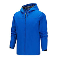 Regenjacke für Herren | Wasserdichte – Blau