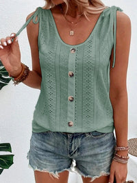 Heidi-Mode | Ärmelloses Sommer-Tanktop – Grün