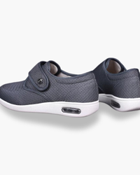 Damen Bequeme Atmungsaktive Schuhe | Extra Breite – Grau