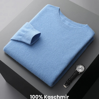 HEIMO - KASCHMIR PULLOVER – Nebelblau
