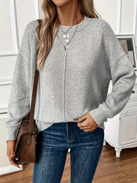 Azariah - Eleganter lässiger Pullover – Grau