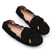 Sophia - Slip-On Moccasins – Schwarz
