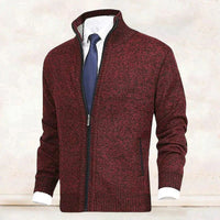 Lanzo – Langärmelige Strickjacke – Rot