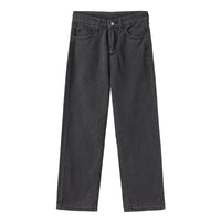 Arlys Gerade Jeans mit hoher Taille – Schwarz