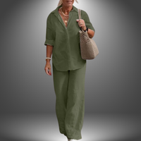 Aurora Set - Premium Hemd und Hose für Eleganz und Komfort – Grün