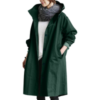 Regenjacke Damen Mit Knopfverschluss | Klassisch & Wetterfest – Smaragdgrün