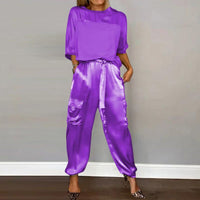 Heidi-Mode | Bequemes und Stilvolles Set – Violett