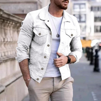 Jeansjacke für Herren - Stylische Sommerjacke für den Sommer – Weiß