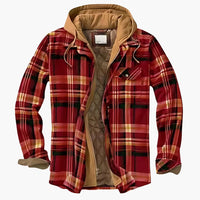 Micheal I Gesteppte Hemdjacke – Rot