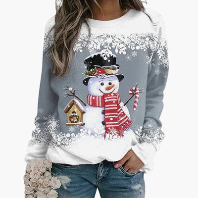 Denise - Schneemann Weihnachts-Pullover
