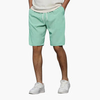 Lässige, knielange Herren-Sommer-Shorts mit Kordelzug – Hellgrün