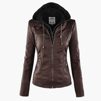 Kapuzenhülle Jacke für Damen – Braun