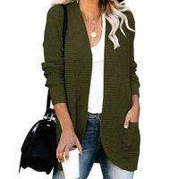 HANAE –  Long-cardigan mit retro-flair – Grün