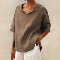 HAVA - LOCKERE FREIZEITBLUSE – Khaki