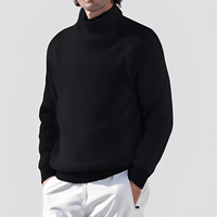 Chadwick - Gemütlicher Rollkragenpullover – Schwarz