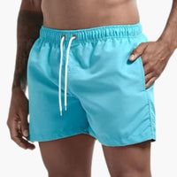 Schnelltrocknende Badehose - für Herren mit sportlichem Look – Himmelblau