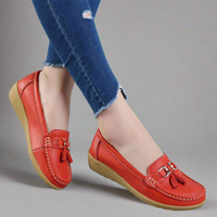 Answina | Orthopädische Halbschuhe aus Premium-Leder – Rot