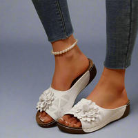 Venlind | Elegante Keil-Sandalen für den Sommer – Weiß