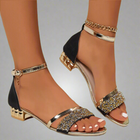Vilberta | Stylische Sommer Sandalen – Schwarz