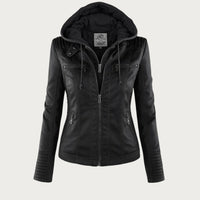 Monika™ | Robuste und elegante Lederjacke – Schwarz