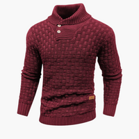 Gustav | Gemütlicher Strickpullover – Rot