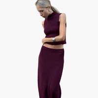 Marlies | elegante 2-teilige Set – Violett