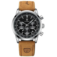Elegante Luxus-Armbanduhr – Silber Schwarz