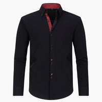Marcel | Herrenhemd mit stilvollem Button-up – Schwarz