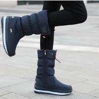 Leyonia | Wasserdichte Orthopädische Winterstiefel für Damen – Blau