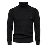 Frank™ | Männlicher, gemütlicher, stilvoller Pullover – Schwarz