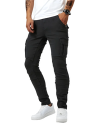 Marino Cargo Stretch Pants – Schwarz