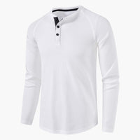 Luca | Stilvolles Langarmshirt im Casual Style – Weiß