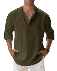 Fiorenzo Cotton Shirt – Dunkelgrün