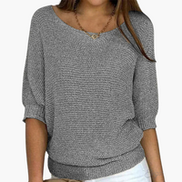 Hanna | Eleganter Pullover – Grau
