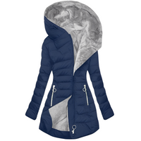 Jasmine - Modische Damen-Kapuzenjacke – Blau