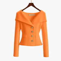 Melina | Schicker Cardigan – Orange
