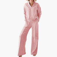 Lotte | 2-teiliger Damen Trainingsanzug – Rosa