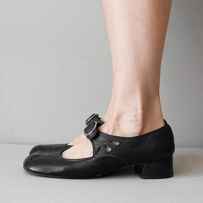 Bianca | Sandalen mit Keilschnalle aus Leder