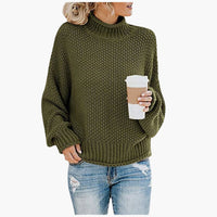 Carina | Klassischer Strickpullover – Grün