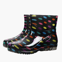 Damen Stiefeletten mit bedrucktem Schaft – Mehrfarbig